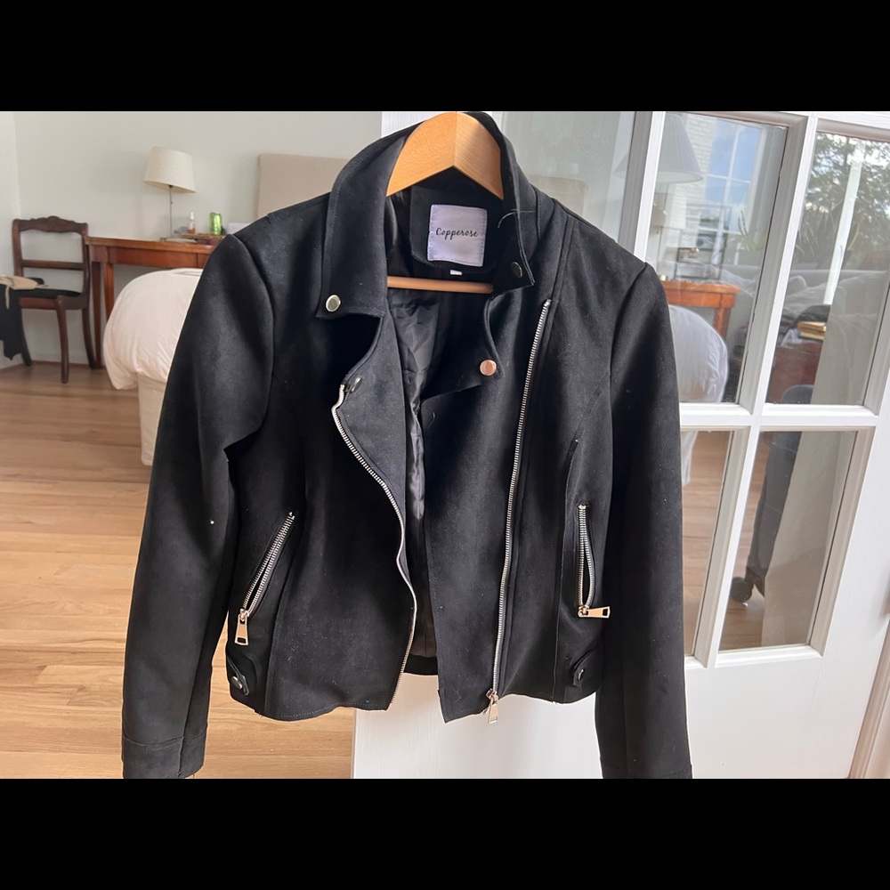 Suede black jacket